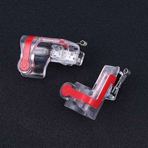 Hemobllo 1 Pair Game Controller Buttons Phone Trigger Buttons Sensitive Aim Key Compatible for Phone Mobile Game Playing Accessories (White and Red)