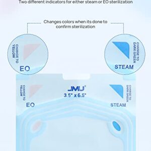 JMU Self Sealing Sterilization Pouches 3.5" x 10" (3.5x9) Autoclave Sterilizer Bags, 200/Box