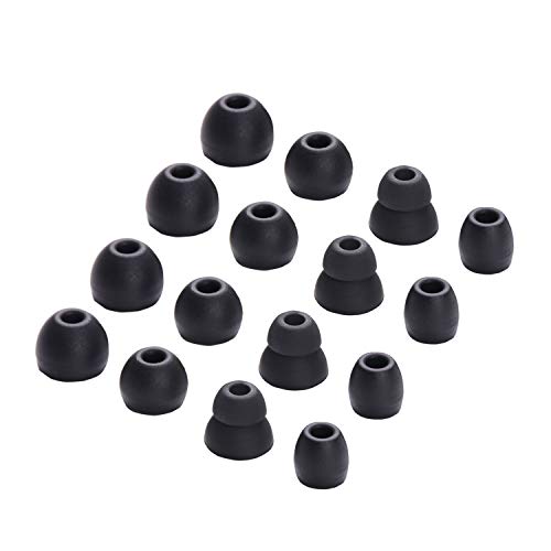 Replacement Silicone Eartips Earbuds Buds Set for Powerbeats Pro Wireless Earphone Headphones,8 Pairs (Blcak)