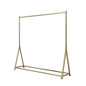 floorstanding fashion garment rail,iron hanging carboot display rail,modern durable/golden / 150×160×40cm