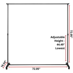 Don't Look at Me - Privacy Room Divider - Basics Extendable - Black Frame with Black Fabric