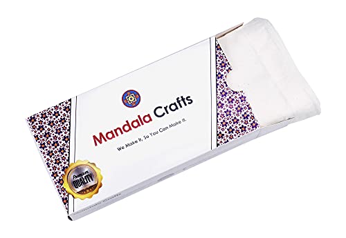 Mandala Crafts Reusable Organic Cotton Produce Bags for Refrigerator – Muslin Bags with Drawstring – Cotton Drawstring Bags for Shopping Storage Vegetable Bread Gift 6 PCs