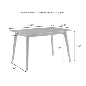 Crosley Furniture Landon Mid-Century Modern Wood Dining Table, Acorn