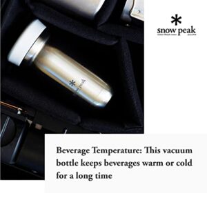 Snow Peak Milk Bottle - Compact, Durable, Insulated Bottle - Stainless Steel - 350 ml