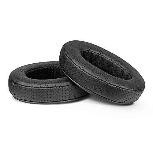 BRAINWAVZ Replacement Memory Foam Earpads - Suitable for Many Other Large Over The Ear Headphones - AKG, HifiMan, ATH, Philips, Fostex (Perforated Black)