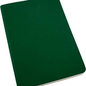 Zequenz Classic 360 The Color Series, Size: Large, Color: Emerald, Paper: Dot, Soft cover Notebook, Soft Bound Journal, 5.83"W x 8.19" H x .47", 100 sheets/200 pages, Dot Matrix Pattern Premium Paper