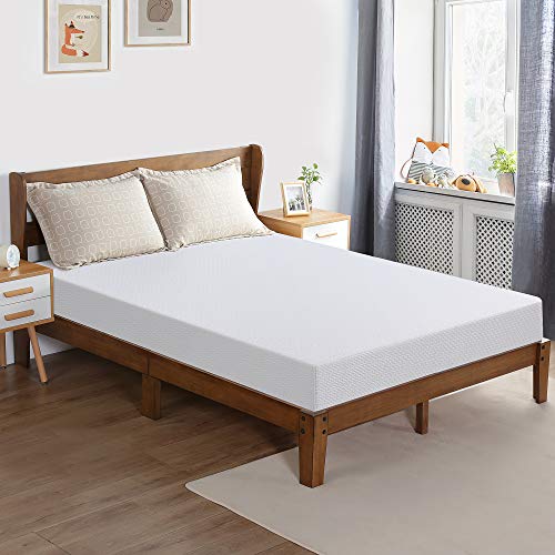 PrimaSleep 6inch Memory Foam Mattress Twin Size, White, Smooth Top, Restful and Comfortable Sleeping