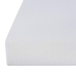 PrimaSleep 6inch Memory Foam Mattress Twin Size, White, Smooth Top, Restful and Comfortable Sleeping