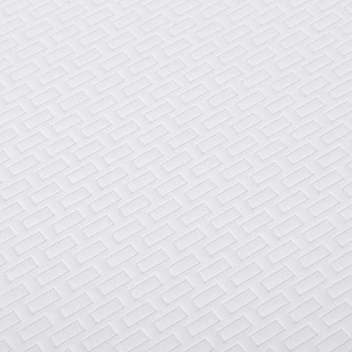 PrimaSleep 6inch Memory Foam Mattress Twin Size, White, Smooth Top, Restful and Comfortable Sleeping