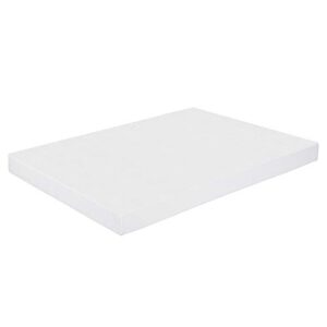 PrimaSleep 6inch Memory Foam Mattress Twin Size, White, Smooth Top, Restful and Comfortable Sleeping