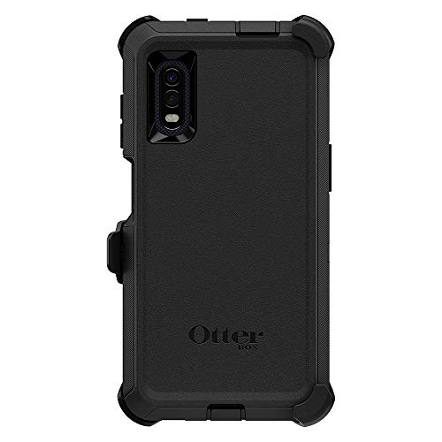 OtterBox Galaxy XCover Pro Defender Series Case - BLACK, rugged & durable, with port protection, includes holster clip kickstand
