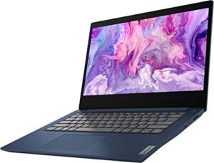 lenovo 2020 newest ideapad 3 laptop, 14" full hd screen, amd ryzen 3 3250u processor, webcam, hdmi, wi-fi, bluetooth, online class, windows 10 home, kke bundle, blue (8gb ram | 1tb hdd)