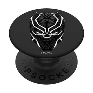 marvel black panther geometric popsockets popgrip: swappable grip for phones & tablets