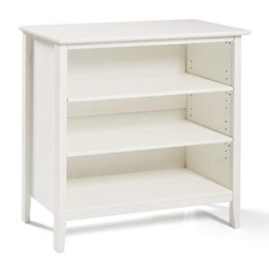 alaterre furniture simplicy under window bookcase, white