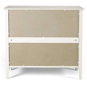 Alaterre Furniture Simplicy Under Window Bookcase, White