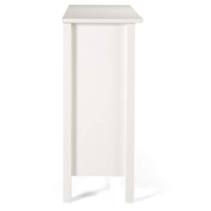 Alaterre Furniture Simplicy Under Window Bookcase, White