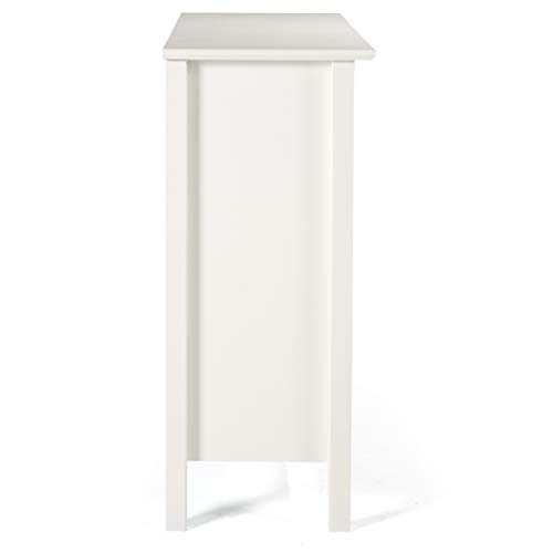 Alaterre Furniture Simplicy Under Window Bookcase, White