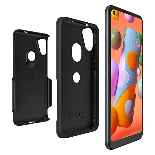OtterBox Galaxy A11 Commuter Series Lite Case - BLACK, Slim & Tough, Pocket-Friendly, with Open Access to Ports and Speakers (No Port Covers),