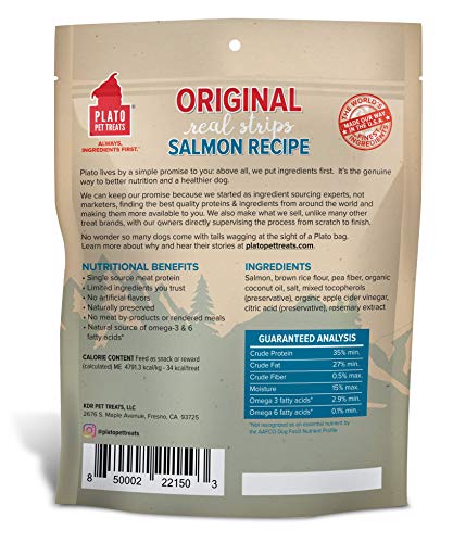 Plato Original Real Strips Salmon 18oz