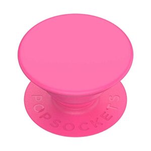 popsockets phone grip with expanding kickstand, for phone - neon pink