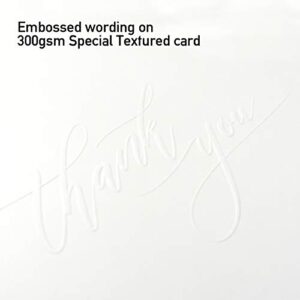 Funeral Sympathy Thank You Cards - 18 Cards and Tuck Flap Envelopes Included For Expressing Gratitude and Appreciation to Friends, Family, Loved Ones