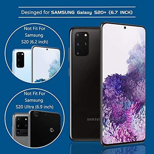 [2 Pack] Galaxy S20 Plus Privacy Screen Protector, Anti-Spy Flexibel Film TPU Screen Protector for Samsung Galaxy S20 Plus, S20+ 2020 6.7 Inch [Support Fingerprint ID] [Case Friendly] [Full Coverage] - Black