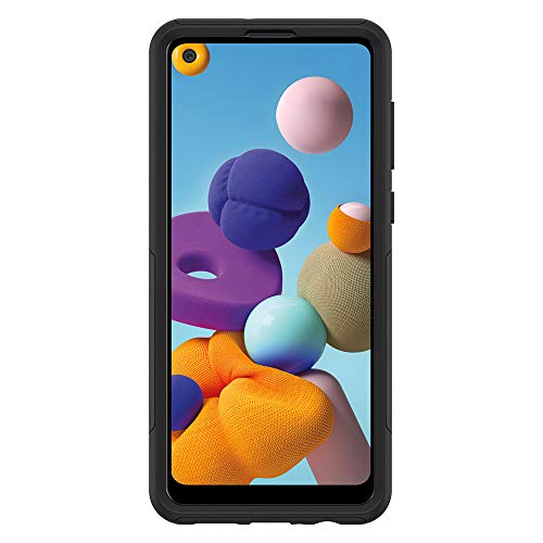 OtterBox Galaxy A21 Commuter Series Lite Case - BLACK, slim & tough, pocket-friendly, with open access to ports and speakers (no port covers),