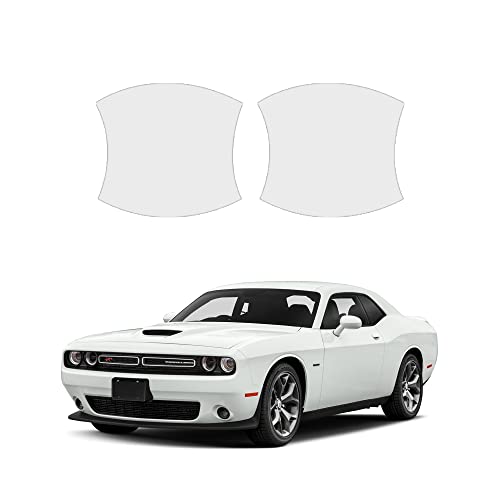 YelloPro Custom Fit Door Handle Cup 3M Anti Scratch Clear Bra Paint Protector Film Cover Self Healing PPF Guard for 2019 2020 2021 2022 2023 Dodge Challenger Coupe