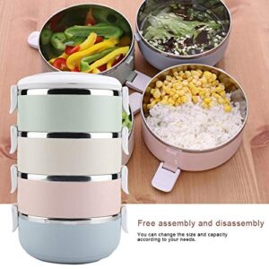 GXMZL Thermal Lunch Box,Portable Stainless Steel Thermal Lunch Box Container Bento Box Food Container Lunch Storage Containers for Kids School and Adults Office (Size : 2800ml)