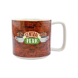 central perk chalkboard mug with chalk pen - officially licensed friends tv show merchandise