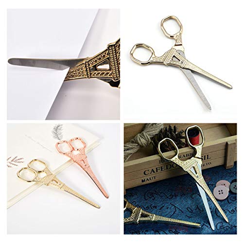 Gold Scissors and Letter Opener Set - Scissors and 2 Letter Openers, Luxury Set of Gold Office Supplies & Desk Accessories