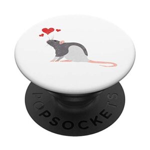 cute rat lover pet mouse or rodent gift popsockets popgrip: swappable grip for phones & tablets