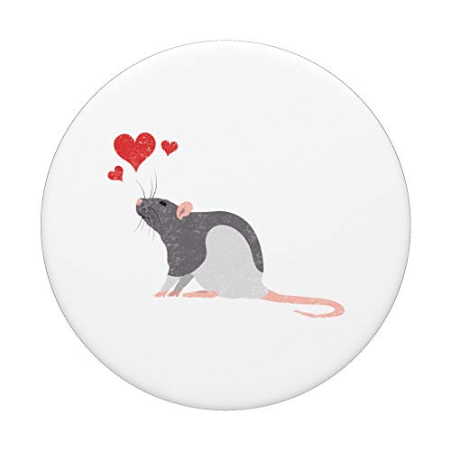 Cute Rat Lover Pet Mouse or Rodent Gift PopSockets PopGrip: Swappable Grip for Phones & Tablets