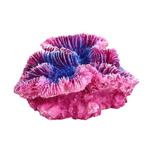 Danmu 1Pc of Polyresin Coral Ornaments, Aquarium Coral Decor 4 7/10" x 1 9/10" x 4 7/10" for Fish Tank Aquarium Decoration