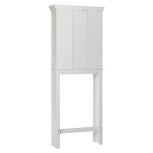 Teamson Home Stratford Wooden Storage Cabinet, 2 Doors, White Space Saver