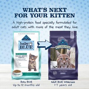 Blue Buffalo Baby BLUE Healthy Growth Formula Grain Free High Protein, Natural Kitten Dry Cat Food, Chicken 4.5-lb