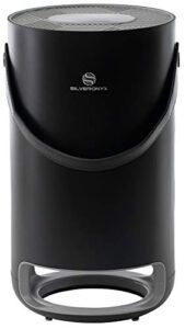 silveronyx air purifiers for home with true h13 hepa filter bedroom air cleaner for pollen, allergies, pet dander, hair, dust, odor, sleep mode 3-speed control, portable air purifier, 3-speed black