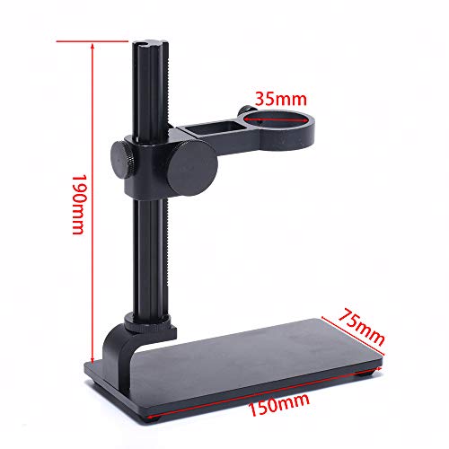 HAYEAR Small Camera Bracket 35mm (1.4 Inch) Diameter Holder for USB Digital Endoscope Microscope All Aluminum Alloy Solid Base Platform Portable