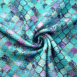 david angie geometric pattern bullet textured liverpool fabric 4 way stretch spandex knit fabric by the yard for head wrap accessories (geometric)
