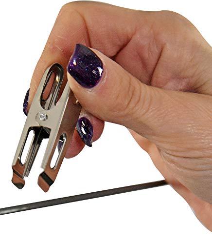 Home-X 10 Pack Stainless Steel Clothespin & Utility Clip Multi-Purpose Stainless Steel Clips, Cord Clothes Pins Utility Clips Clamps Darkroom Photoclips-1.5 Inch