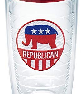 Tervis Republican Elephant Made in USA Double Walled Insulated Tumbler Travel Cup Keeps Drinks Cold & Hot, 16oz, Classic