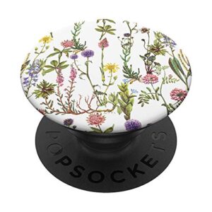 floral botanical wildflower garden - cottagecore popsockets swappable popgrip
