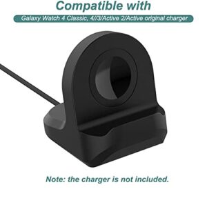 Charger Stand for Samsung Galaxy Watch 4/4 Classic/3/Active 2/Active, Silicone Charging Stand Dock Holder Non-Slip Base for Galaxy Watch 4/4 Classic/3/Active 2/Active Smart Watch Charger