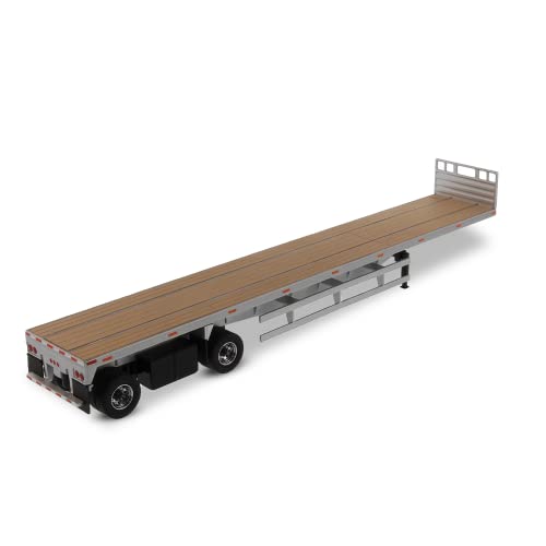 53' Flat Bed Trailer Silver Transport Series 1/50 Diecast Model by Diecast Masters 91023