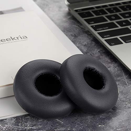 Geekria QuickFit Replacement Ear Pads for AKG N60NC Wire Headphones Earpads, Headset Ear Cushion Repair Parts (Dark Grey)