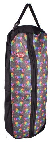 Showman Unicorn Printed Nylon Halter & Bridle Bag with Zipper Front