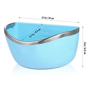 POPETPOP Small Pet Food and Water Bowl - Plastic Rabbit Feeding Bowl Bunny Guinea Pig Hay Feeder, Bird Food Basin Dish for Rabbit Guinea Pig Chinchilla (Random Color)