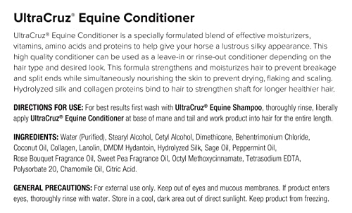 UltraCruz Equine Horse Shampoo, Conditioner and Fly & Tick Spray Bundle, 32 oz Each