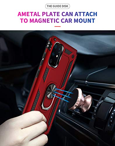 Military Grade Drop Impact for Samsung Galaxy S20 Plus Case,Galaxy S20+ Case 360 Metal Rotating Ring Kickstand Holder Magnetic Car Mount Armor Heavy Duty Cover Galaxy S20 Plus Phone Cas (Black)