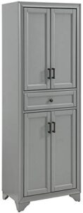 crosley furniture tara pantry, distressed gray